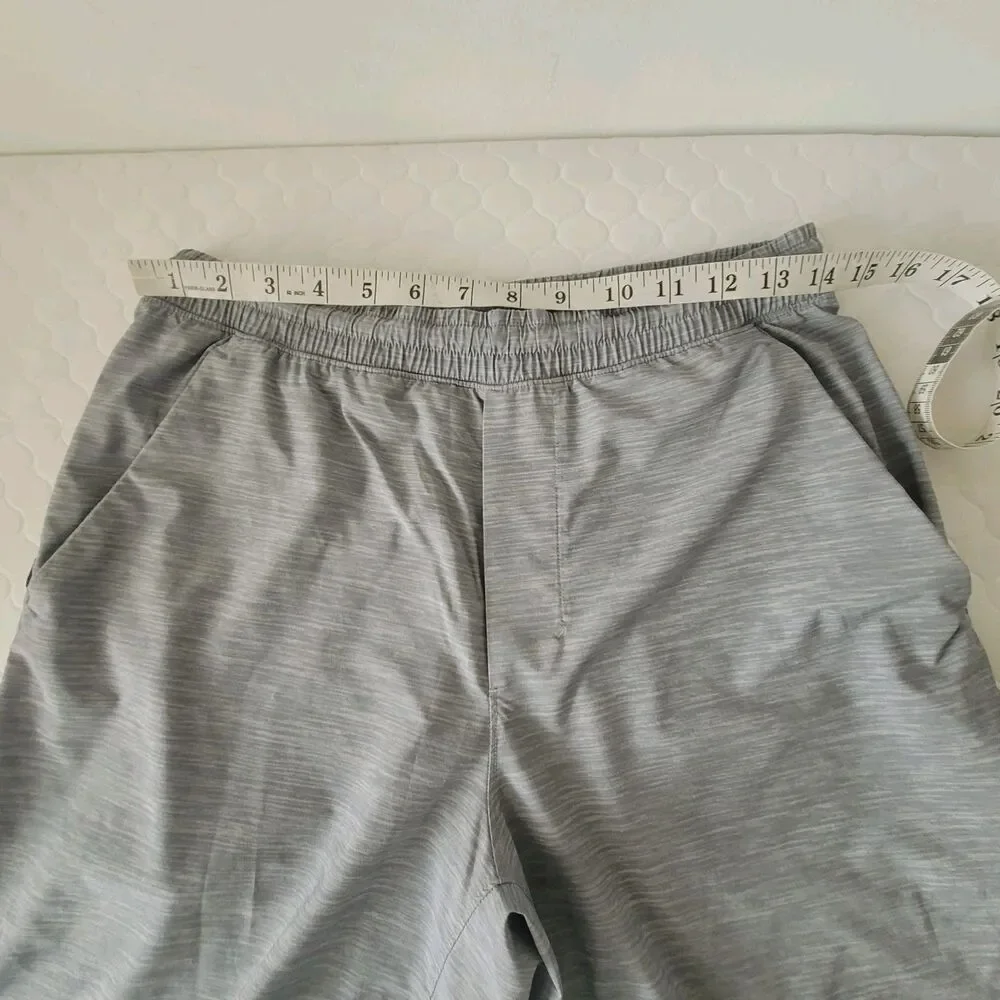 Lululemon Pace Breaker Shorts Mens Size M Gray Linerless Athleisure Gym Running